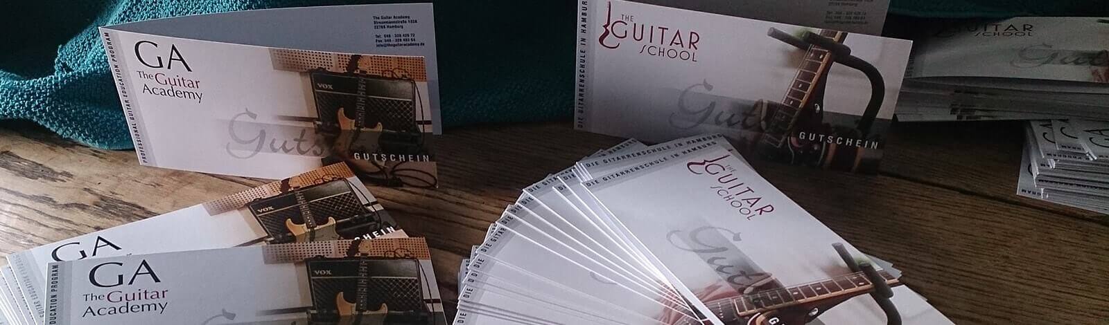 Gutscheine verschenken - The Guitar School